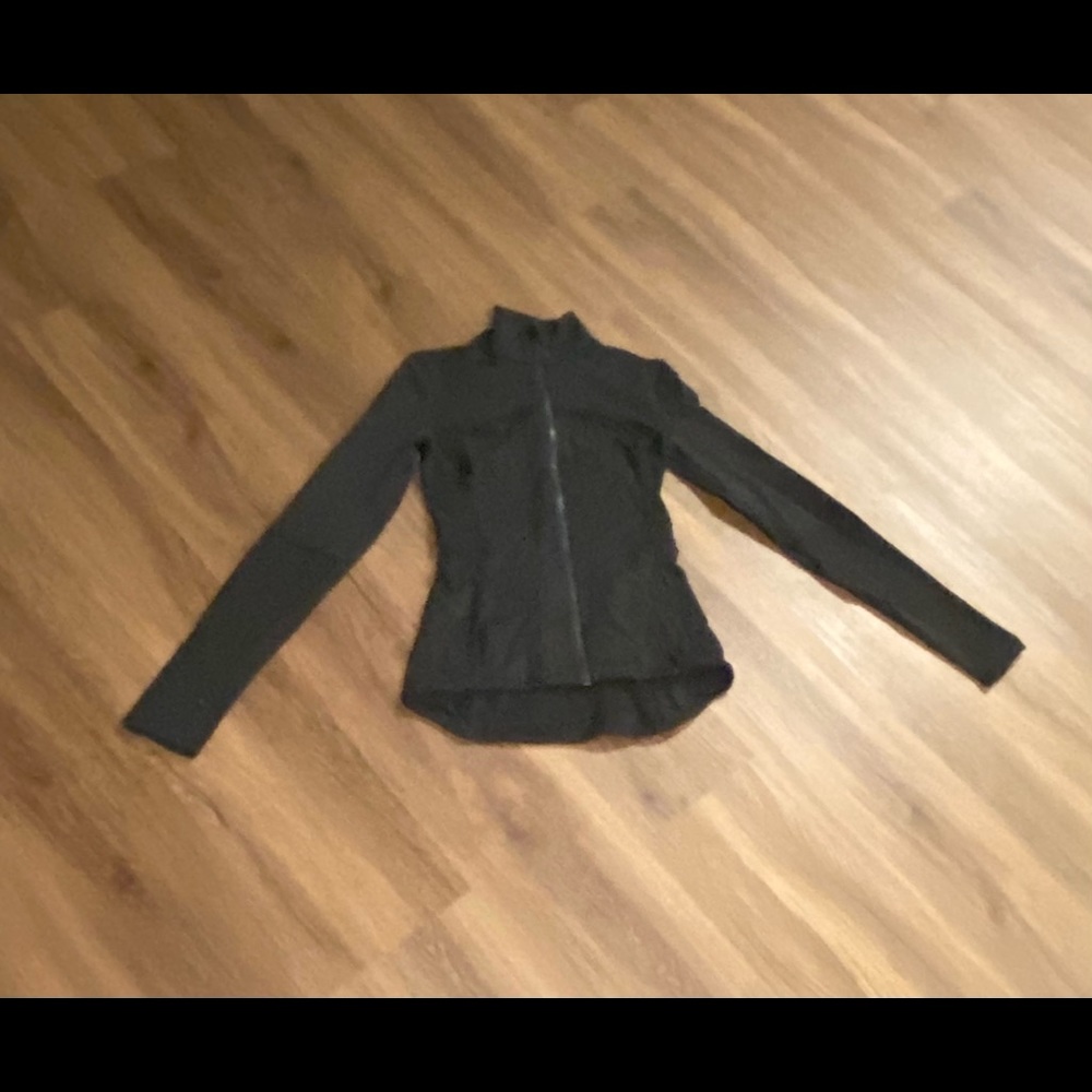 lulu lemon black zip up jacket